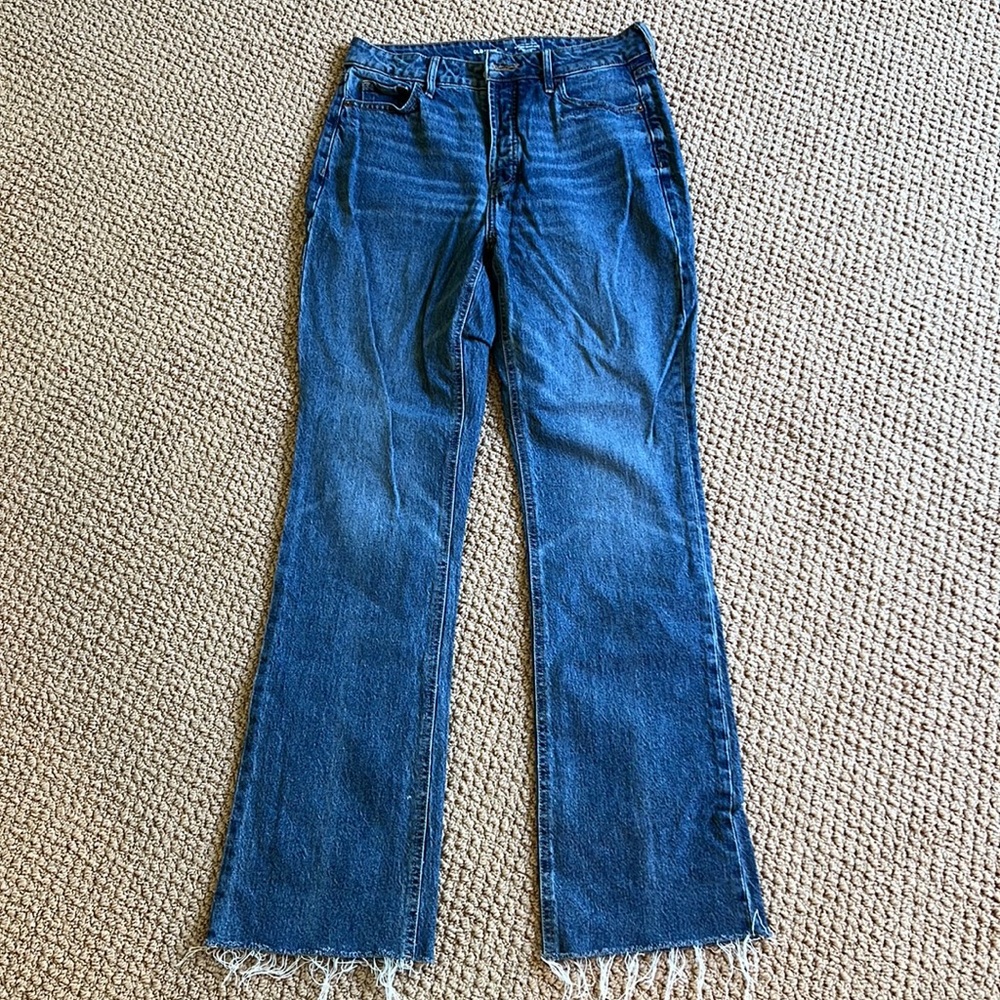 Old Navy Women's Blue Flare Jeans